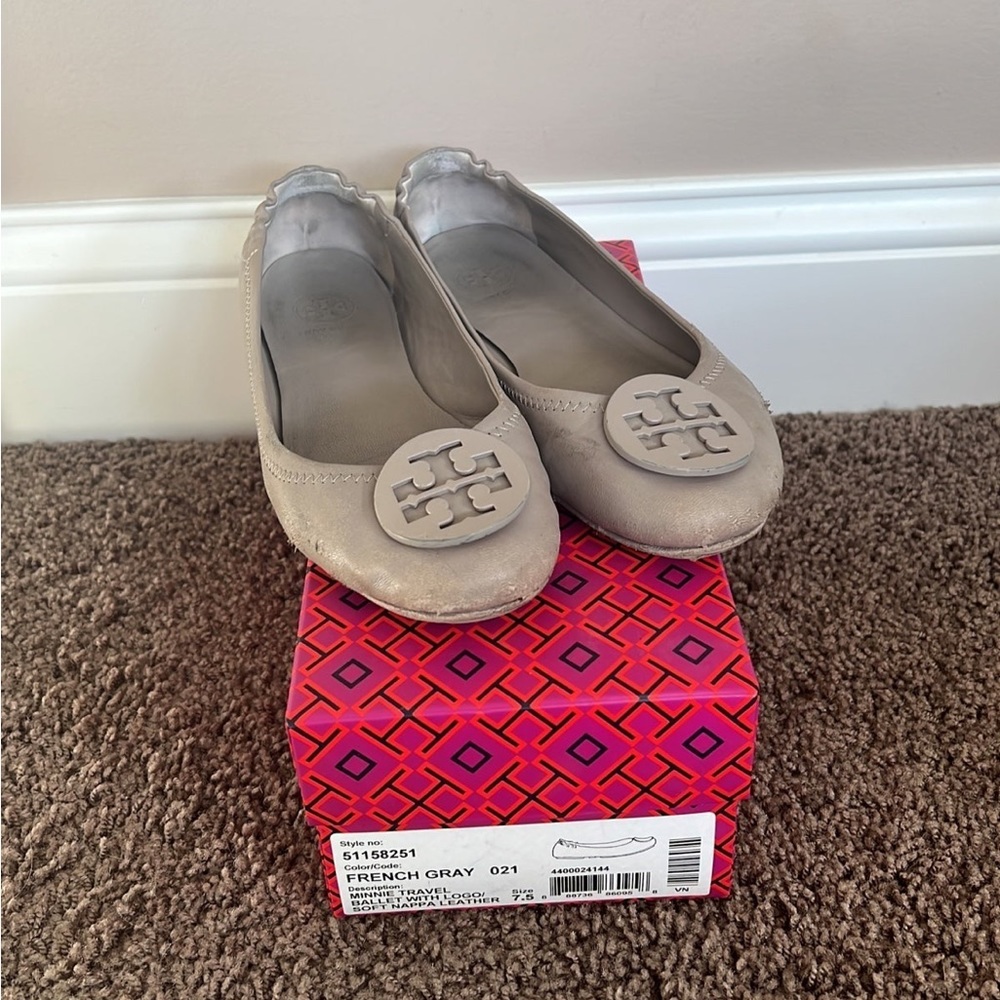 Tory Burch Minnie Travel Ballet Flats 7.5
